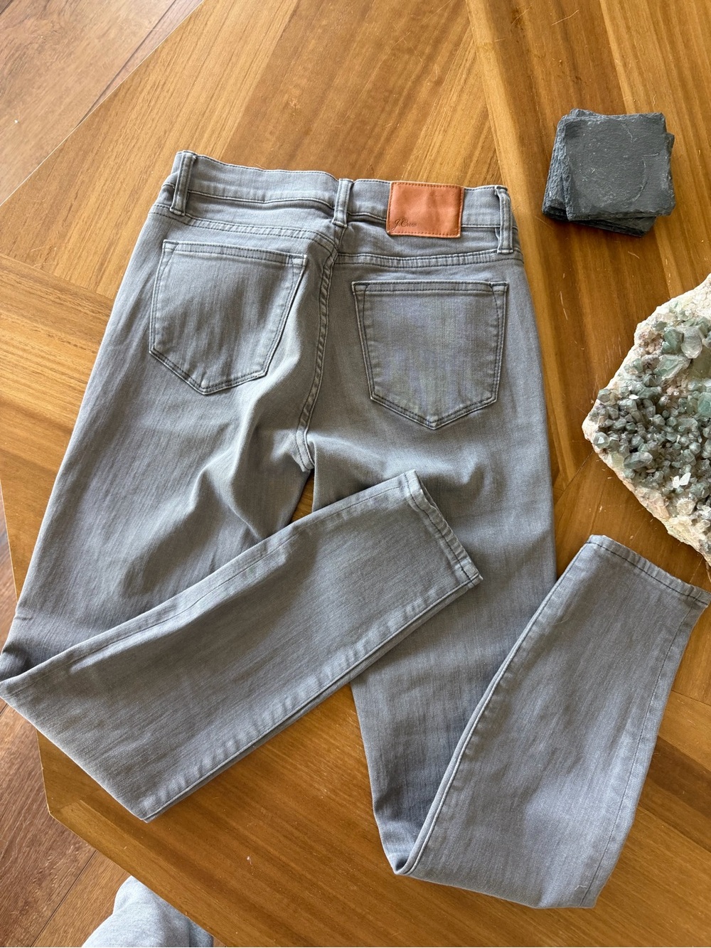 J. Crew Toothpick Skinny Jeans in Light Gray